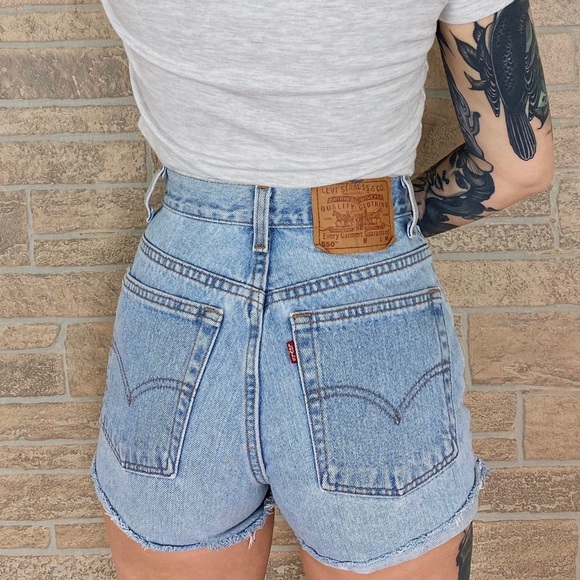 Levi's Pants - Vintage Levi's 550 High Waisted Cut Off Shorts
